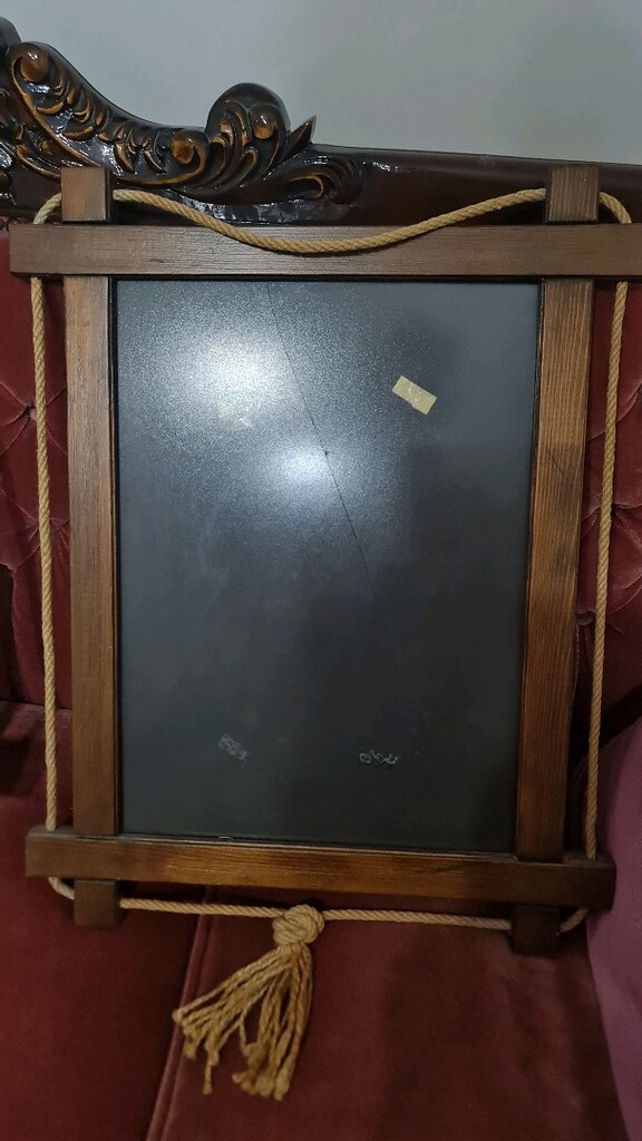 Orijinal 3 Mısır Papirüs ve ahşap çerçeve - 2