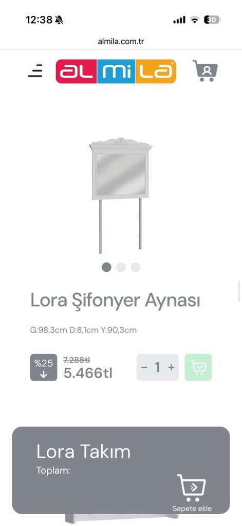 ALMİRA LORA MODELİ KARYOLA +KOMIDIN+ŞİFONYER+YATAK GENÇ ODASI - 8