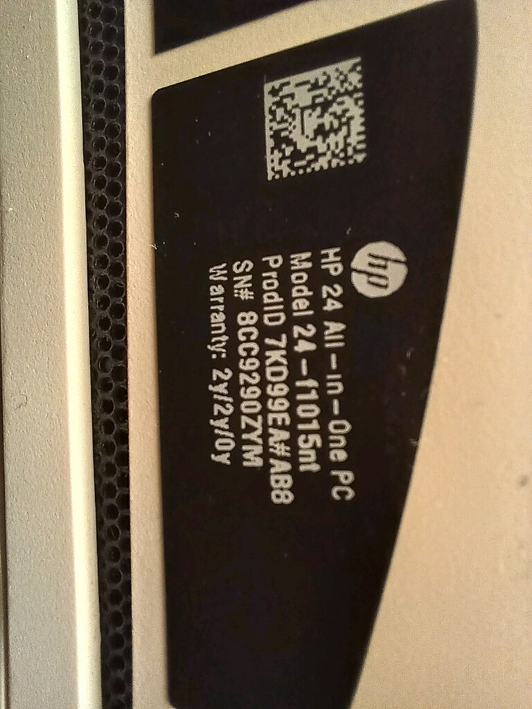 HP 24-F1015NT AMD Rayzen 3 - 5