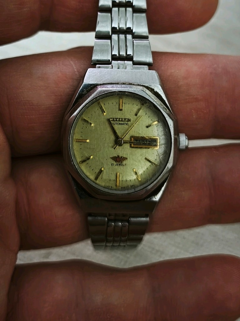 Orjinal citizen 1980 Lerden kalma aktif çalışır Otomatik kol saati - 7