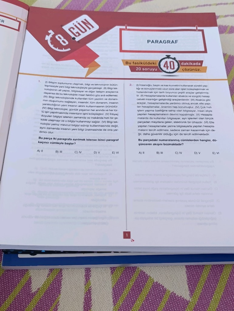 tyt ayt gün gün paragraf - 2