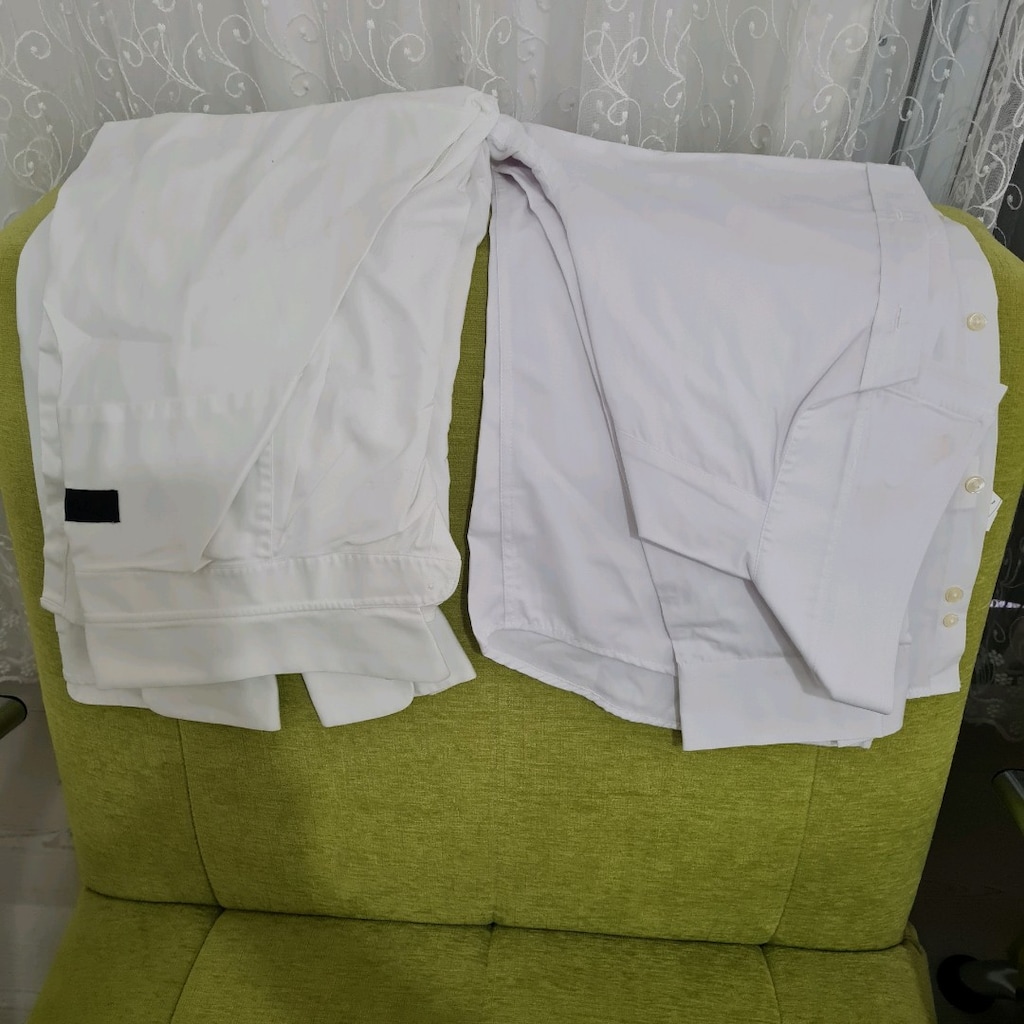 L beden biri sıfır biri sıfır sayılır 2 adet uzun kollu gömlek - 2