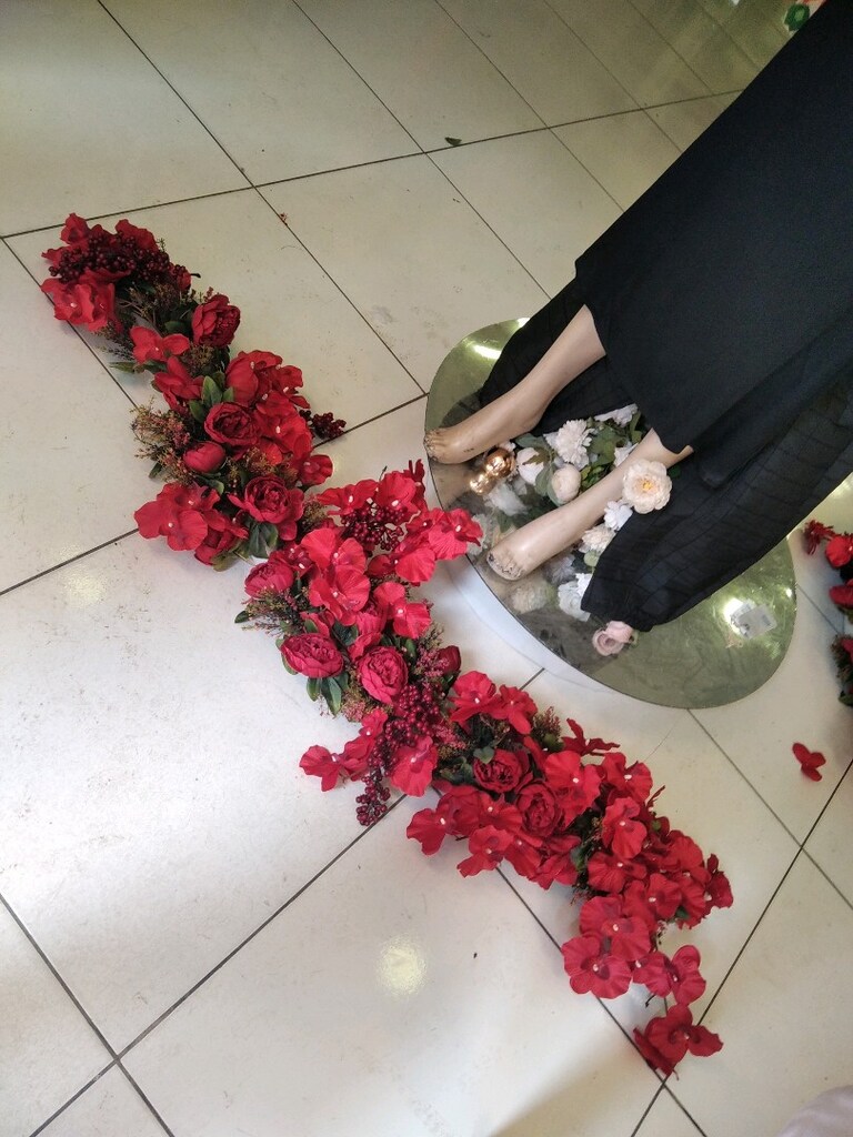 kırmızı tag çiçeği 1.5 metre dekorasyon - 2