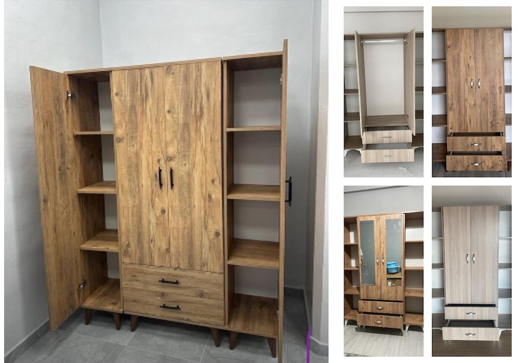 4 kapaklı elbise dolabı wgfzvbxmzw - 5