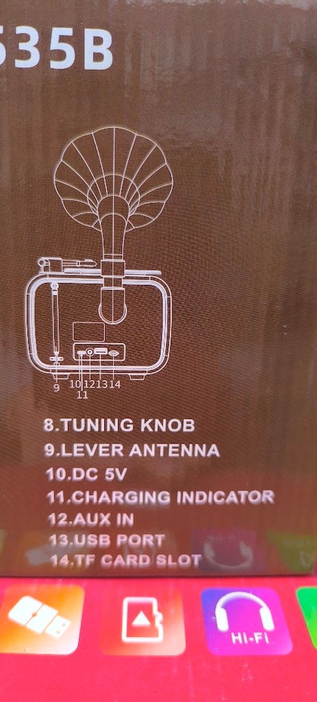 Harika tasarımlı, Bluetooth lu nostaljik radyo - 9
