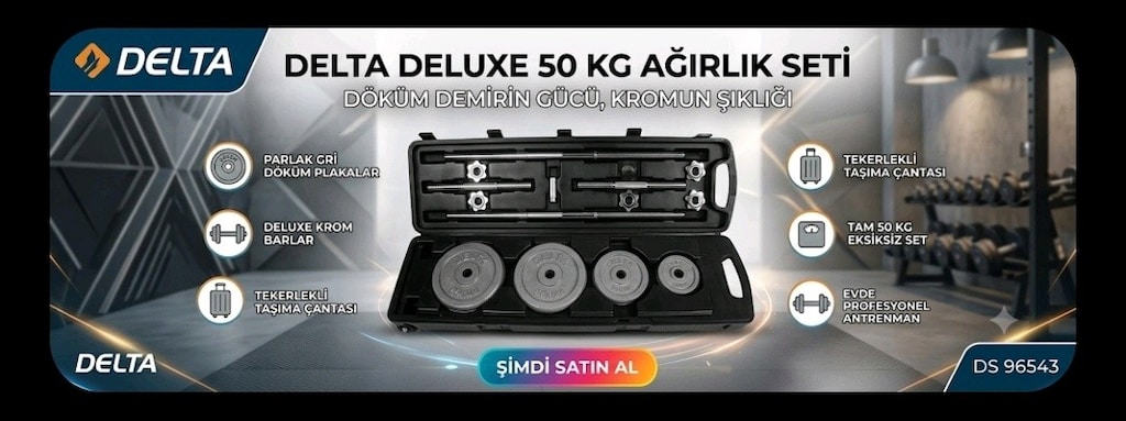 Delta Deluxe 50 Kg Döküm Ağırlık Seti - 2