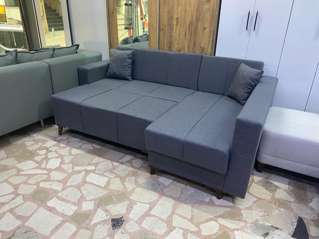 MODERN MİNİ KÖŞE L YATAKLI SANDIKLI - 2