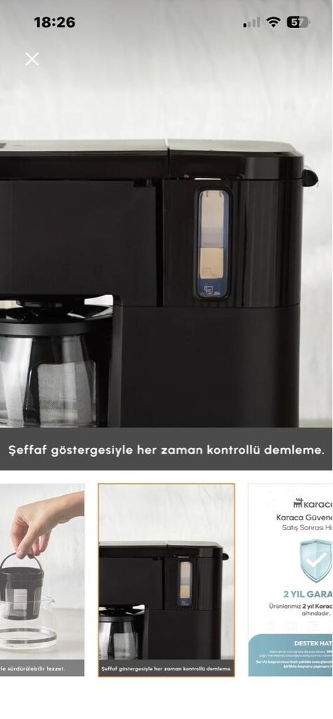 Karaca 2 in 1 filtre kahve makinesi - 7