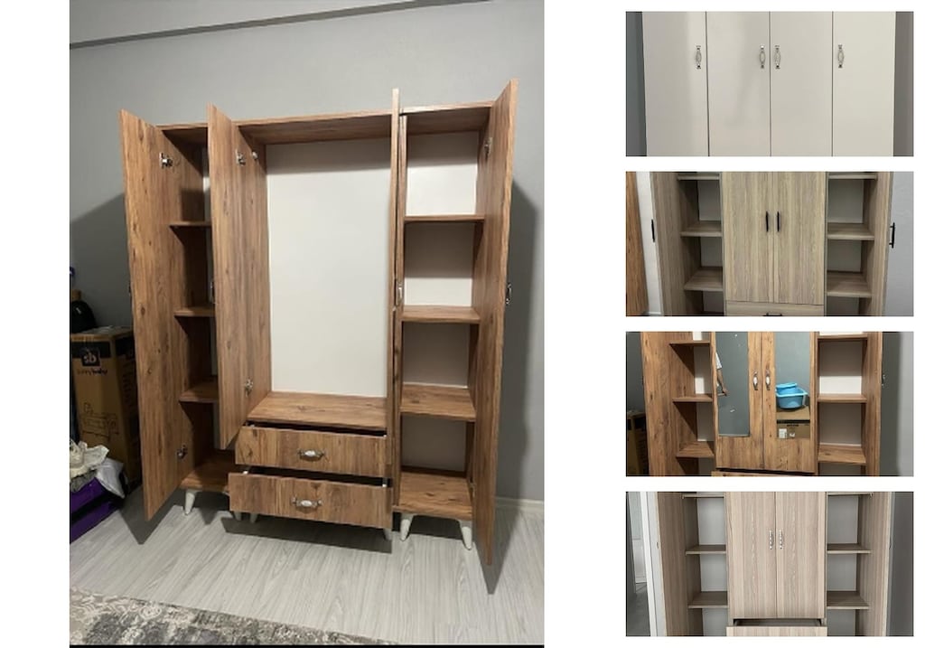4 kapaklı elbise dolabı gtlxdaadvg - 3