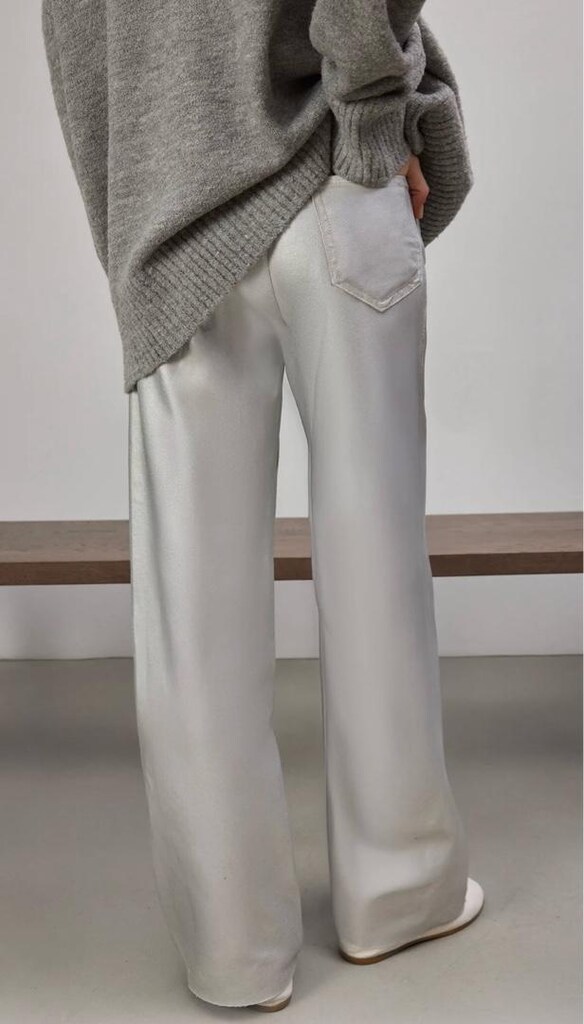 YÜKSEK BEL METALİK PANTOLON (L) - 3