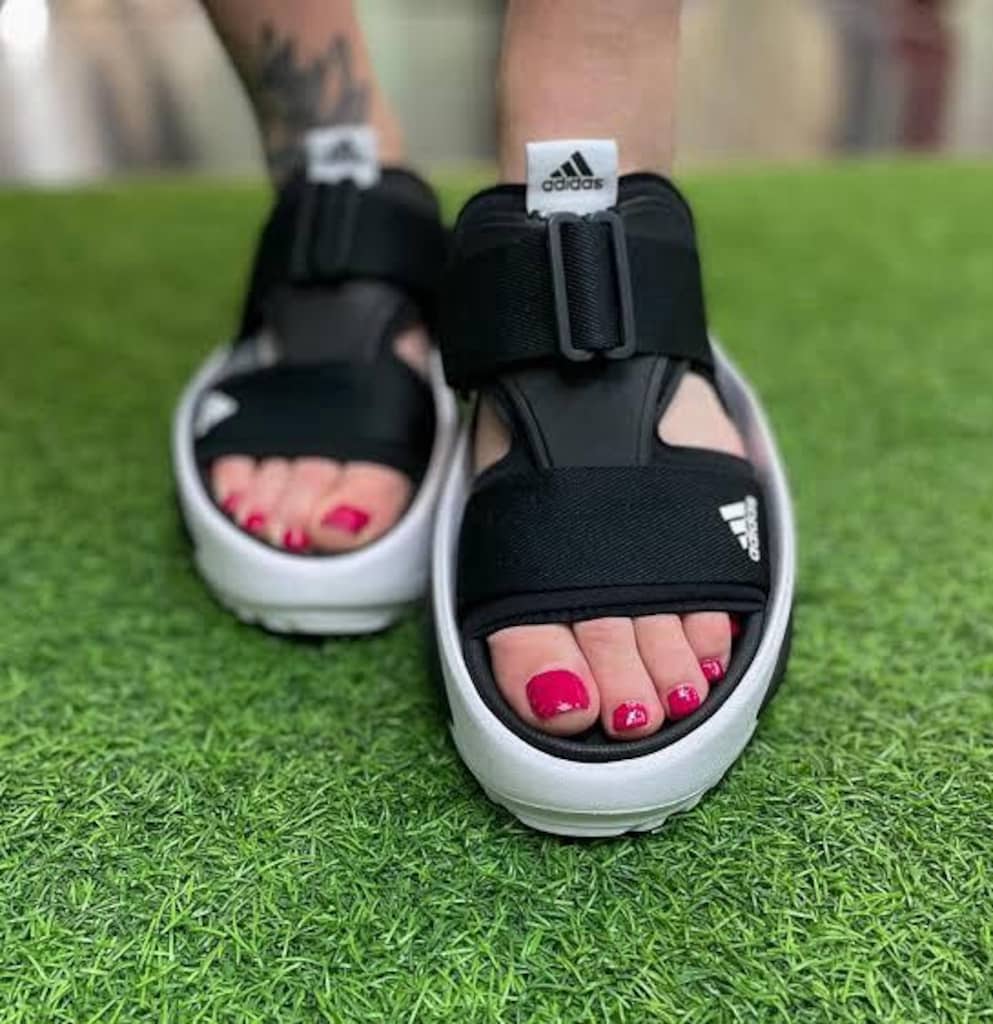 ‼İTHAL/SIFIR/ORİJİNAL/Adidas Mehana Kadın Siyah Sandalet 38 Numara - 4