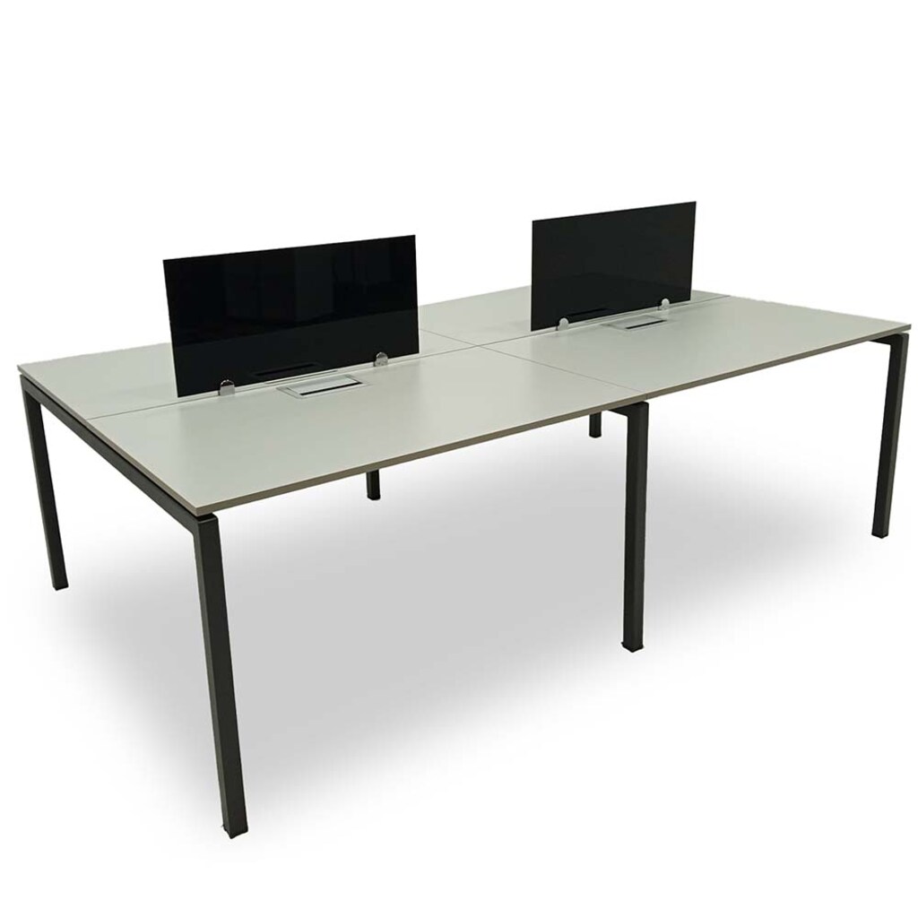 ATOM OFİS- SES YALITIMLI DATAPORTLU 4'LÜ MDF WORKSTATION (SIFIR) - 2