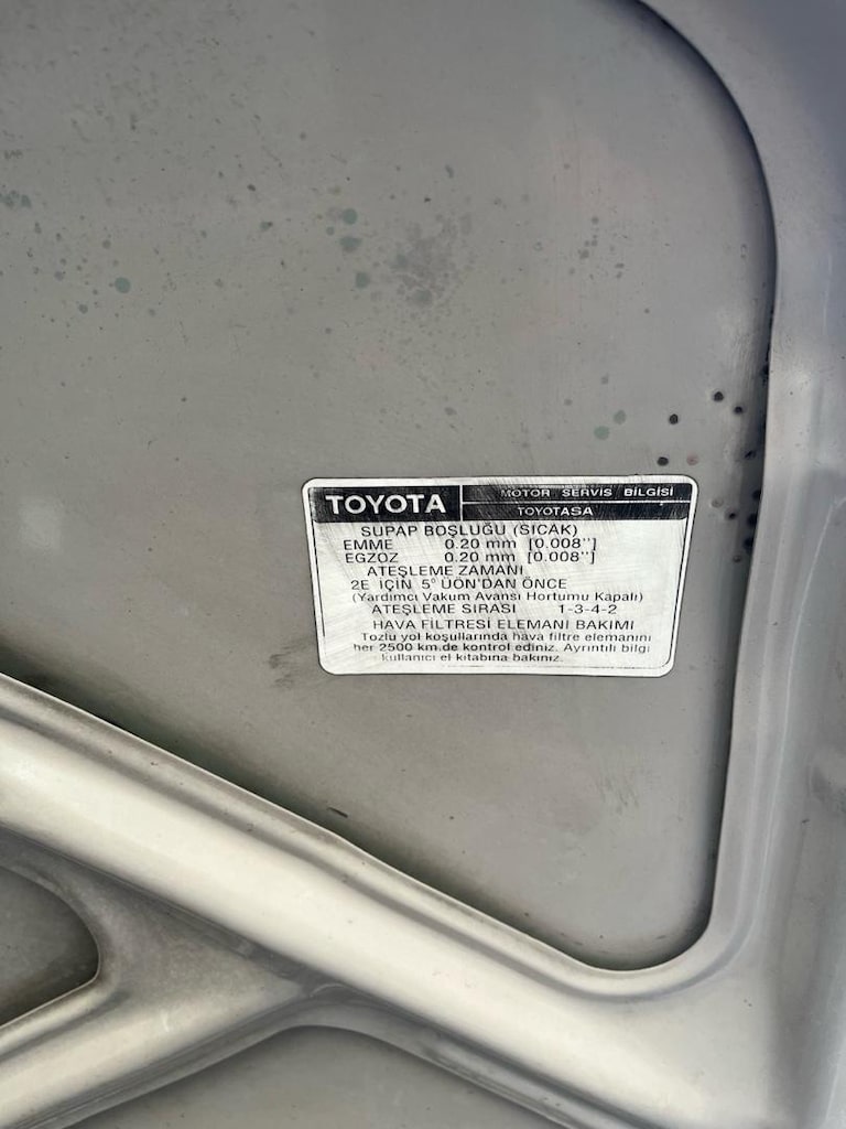 Değişensiz Corolla 98 model 1.3 - 13