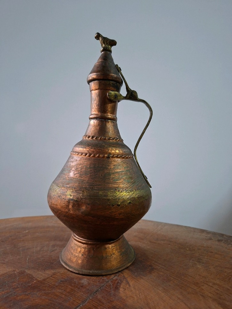 Antika kuşlu iki bakır gügüm - 4