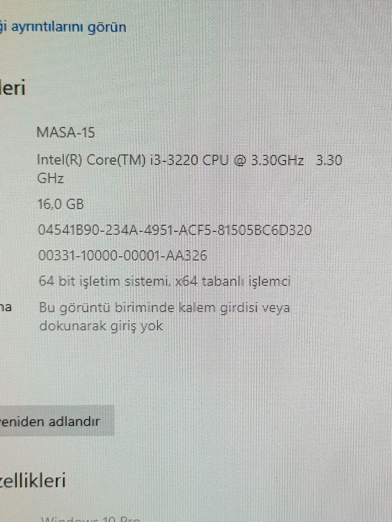 TEMİZ HAZIR SET GTX 1050 Ti 16 GB RAM / AOC Monitörlü Masaüstü - 4
