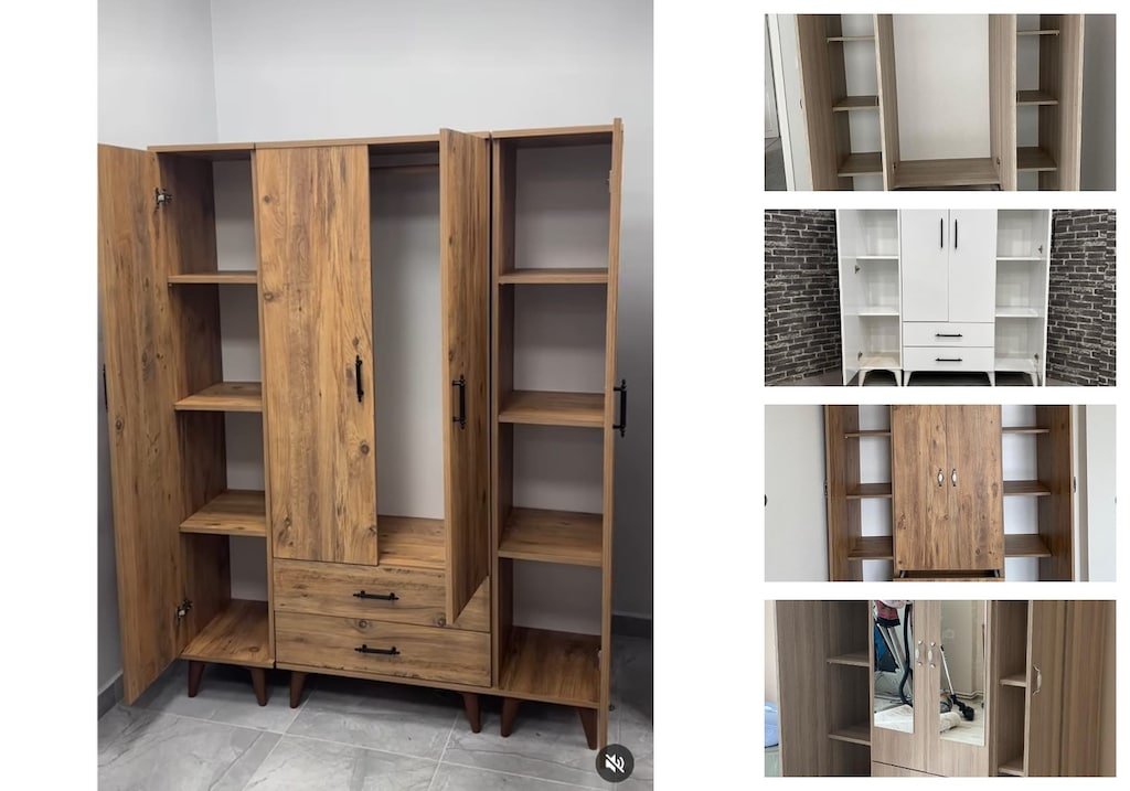 4 kapaklı elbise dolabı qxpfvukaoh - 3