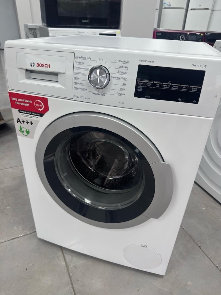 Bosch 9 kg A+++ Enerji İNVERTIR Çamaşır makinesi ADRESE TESLİM - 10