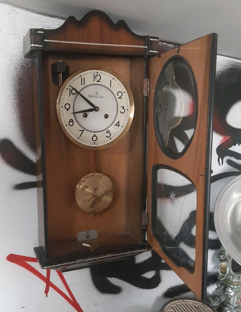 antika sarkaçlı duvar saati - 3