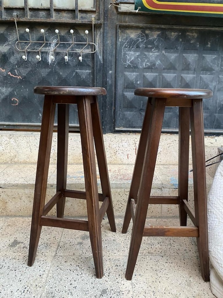 2 ADET AĞAÇ TABURE - 2