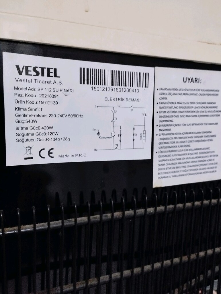 Vestel Su sebili - 6