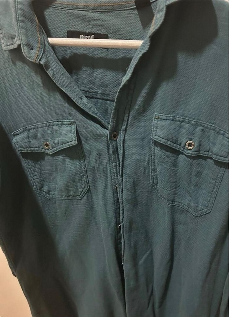 Mavi Slim Fit Gömlek - 6