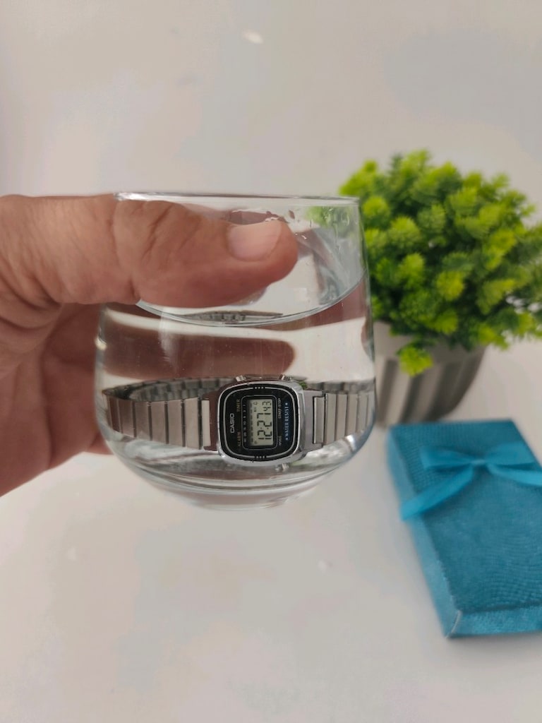Orjinal Casio Mini Çelik Dijital Kadın Saat - 15