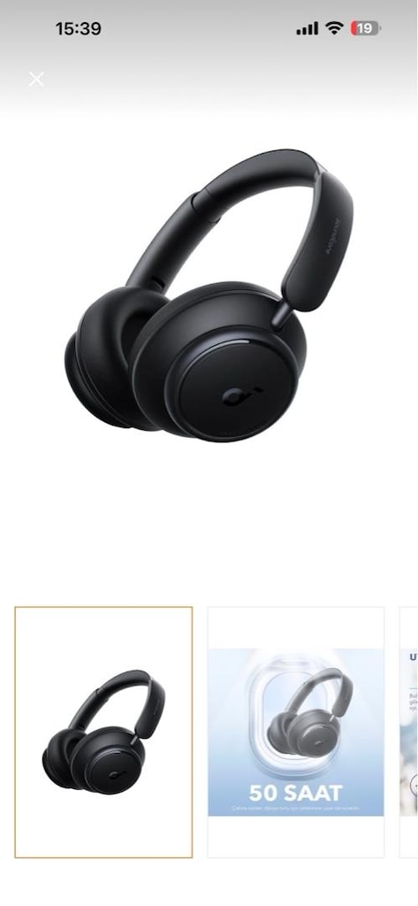 Anket Soundcore Space Q45 Siyah Kablosuz Kulaklık