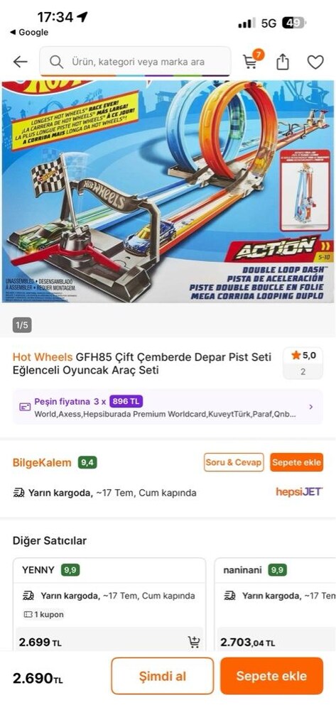 Hotwheels yarış pisti - 2