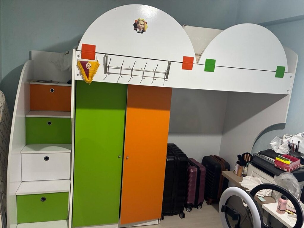 çift katlı baza ve dolap - 2