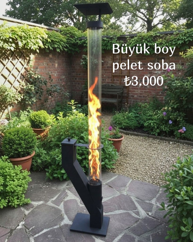KÜÇÜK BOY PELET SOBA+PÜRMÜZ+15 KG YAKIT - 4