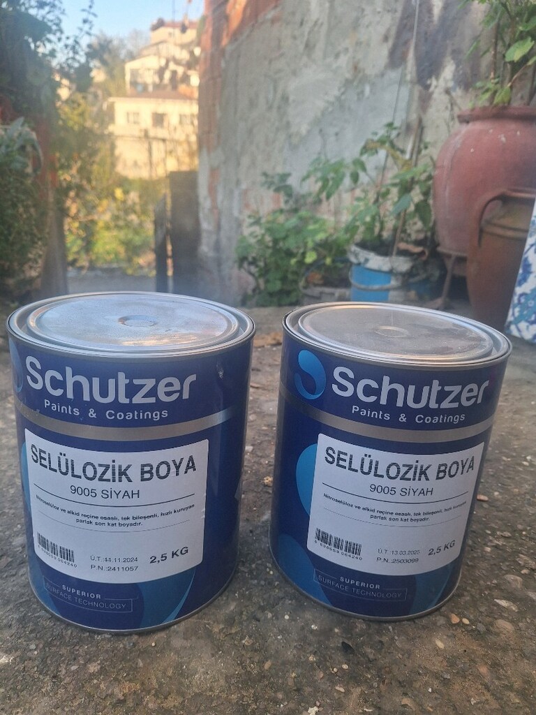 sıfır ürün 2 buçuk kiloluk siyah boya 2 galon - 3