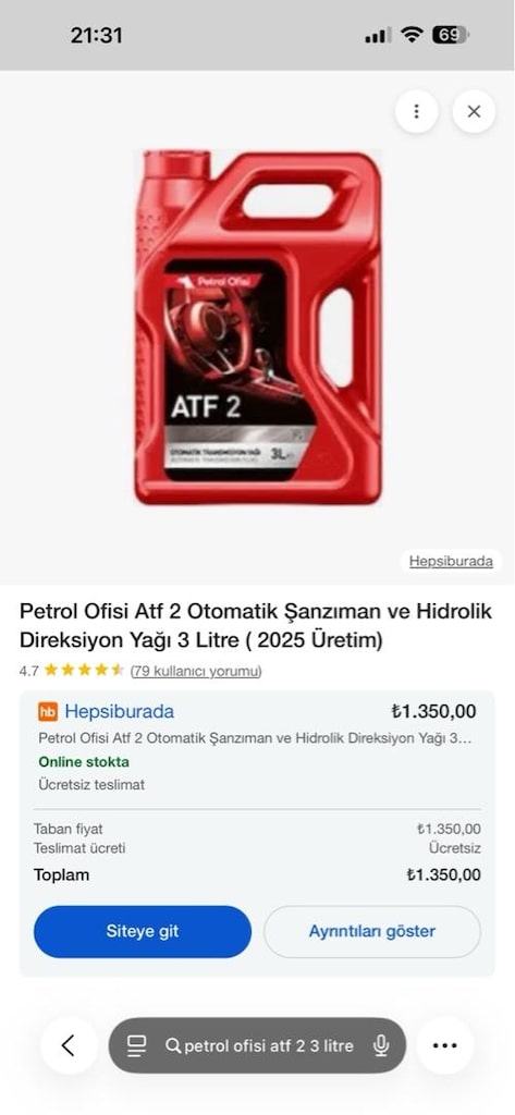 atf2 yağ 3litre - 2