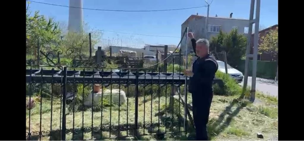 D 4 metre dövme demir el yapımı Ferforje kapı - 12