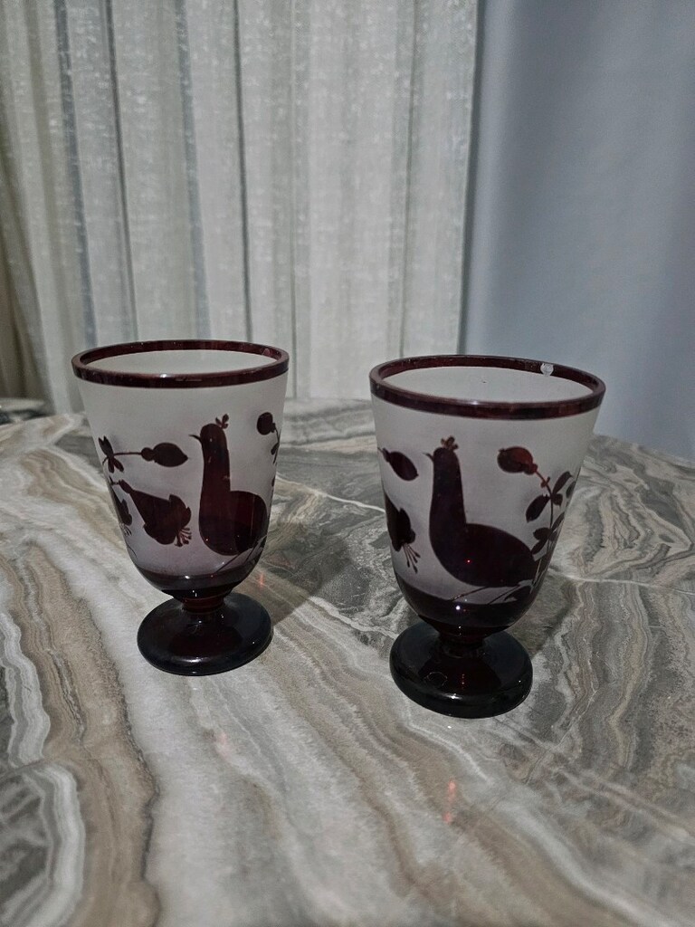 su bardağı kristal antika - 2