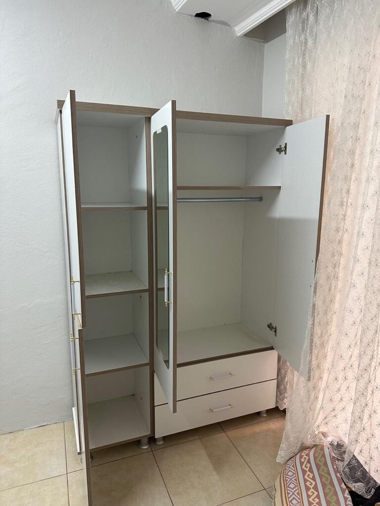 ultra lüks 3 kapaklı 120 cm dolap sıfır ürün adrese teslim kapıda ödme - 3