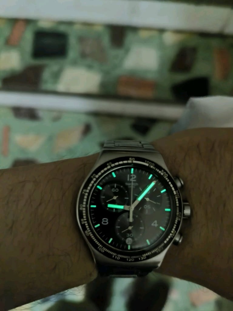 Swatch erkek saat night flight - 8