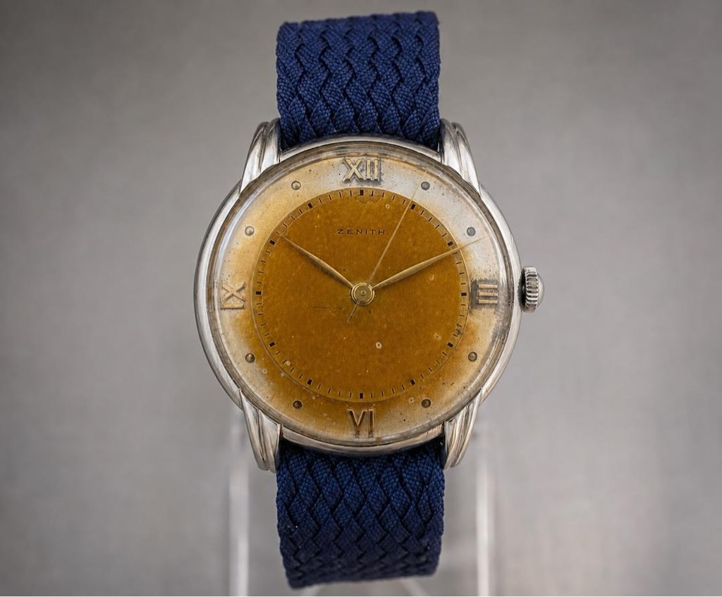 Vintage Zenith Kurmalı Calibre 106 -1947 Üretim - 5