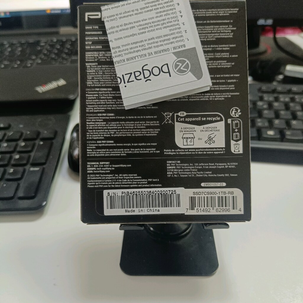 PNY CS900 1TB 535/515MB/s 2.5" SATA3 Sıfır SSD - 5