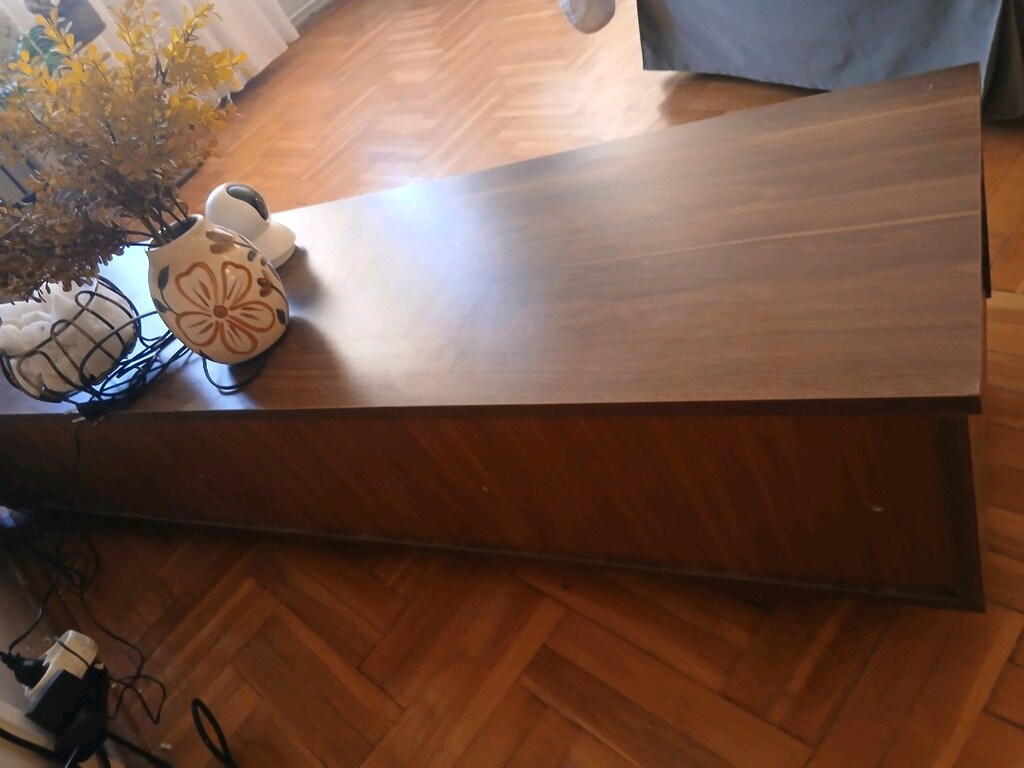 TV sehpası+TV rafı+ışıklı duvar süsü 2 li+2 adet yan sehpa+2 petek üst - 4