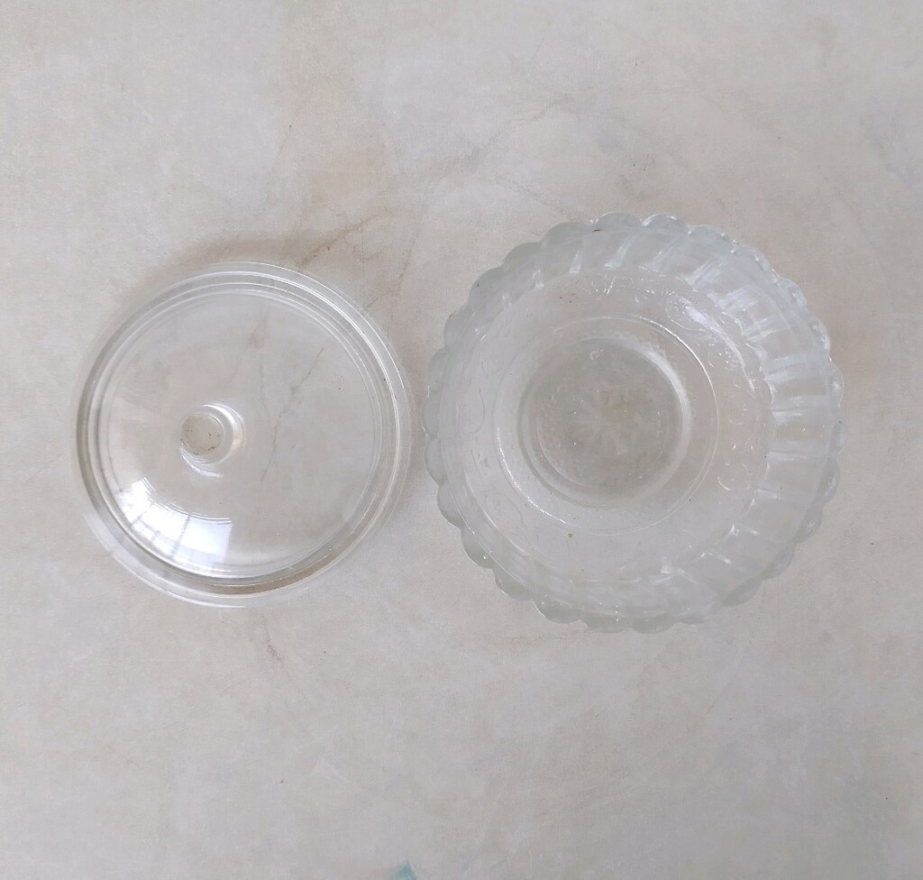 Kapaklı Cam Şekerlik 10 cm - 2