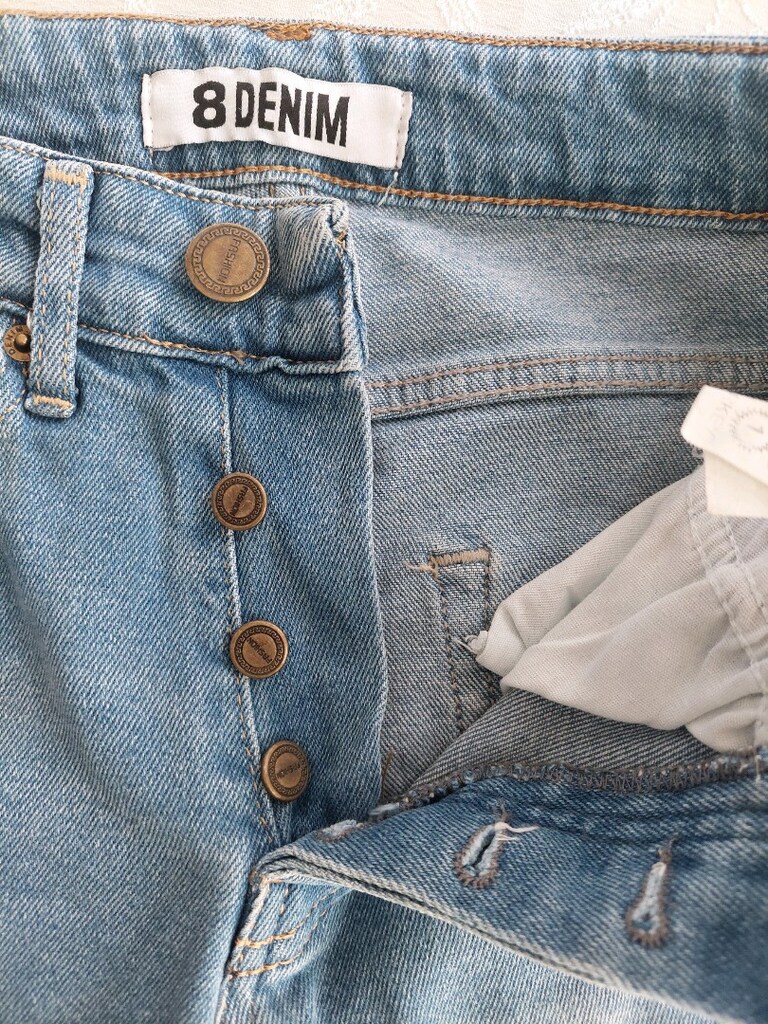 8 Denim bayan lycralı Jean pantolon - 5