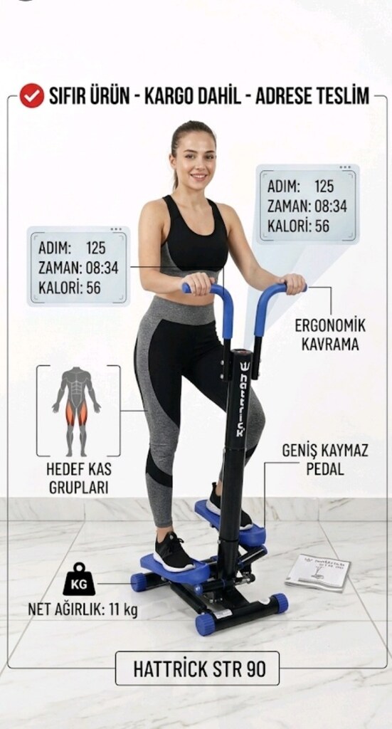 HATTRİCK STR 90 STEPPER - SIFIR ÜRÜN - ADRESE TESLİM - 2