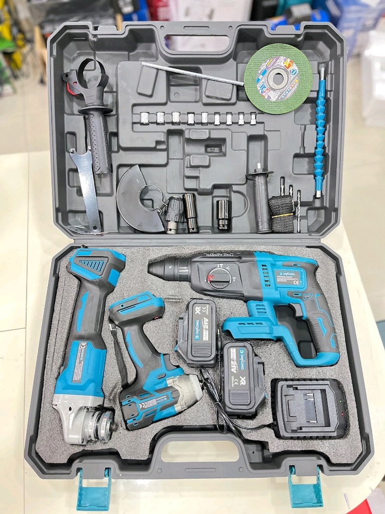 ŞARJLI 3'LÜ SET MATKAP TAKIMI - 4