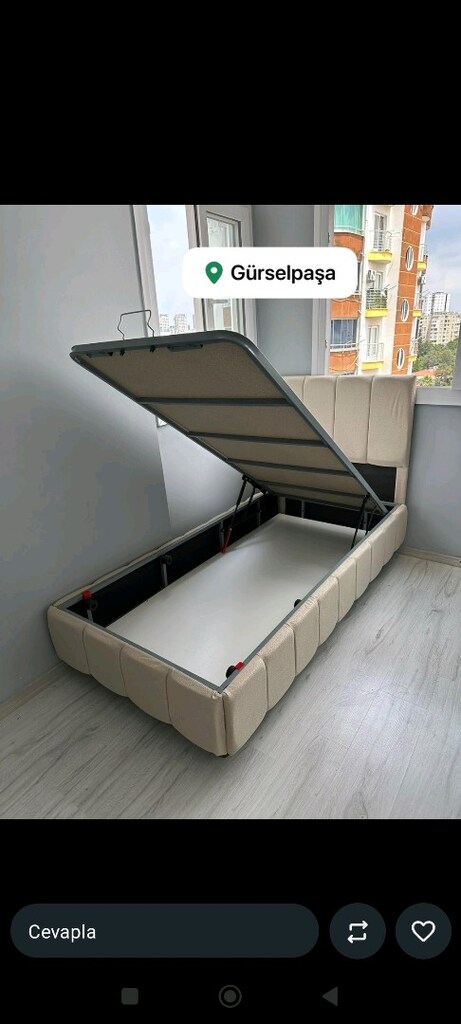 tek kişilik baza Başlık yatak takım sandıklı baza - 13