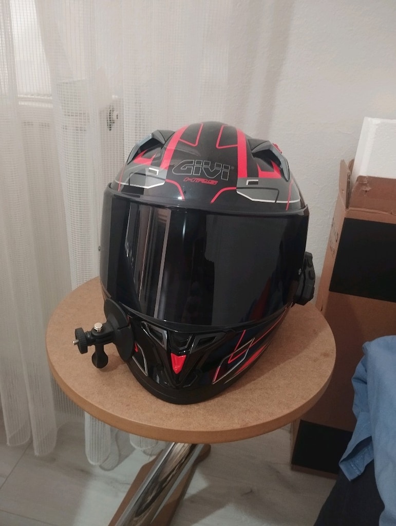 GIVI HPS 50.9 Full Face (L) + Nukro Tech M2 İnterkom + Insta360 Aparat