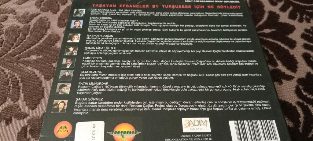 TURŞUSESS WAY BEN SENİN SAHİBİNİN NADİR CD - 2