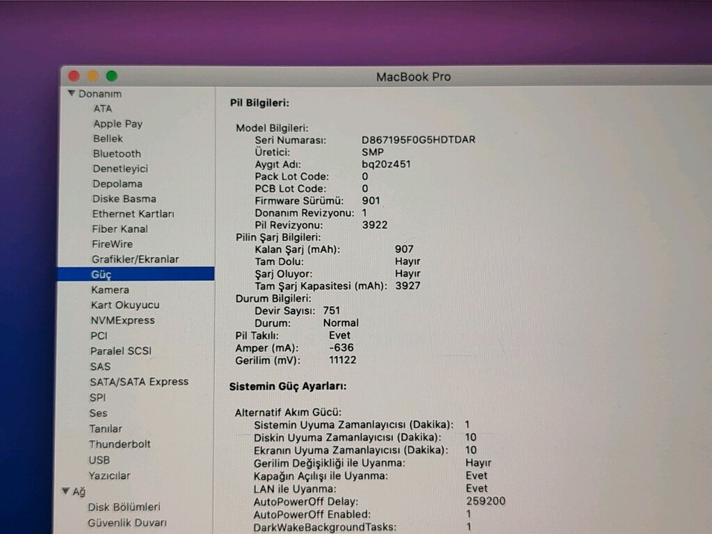 MacBook PRO 2017 TOUCBARLI 8GB RAM 256GB SSD TERTEMİZ - 4