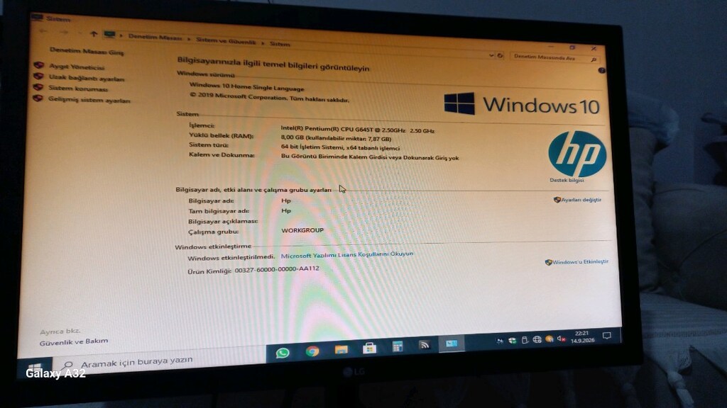 Hp masaustu bilgisayar monitör dahil - 2