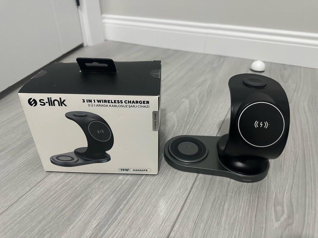 S-link 3in1 kablosuz masa üstü şarj - 2