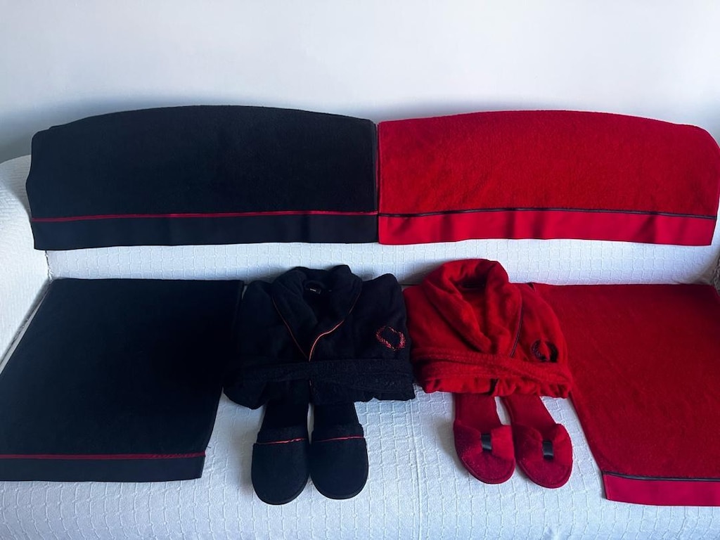 Issımo Home 8 parça bambu lüks bornoz seti - 9
